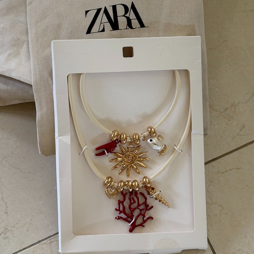 Zara Pack of 2 Marine Charm Necklaces
